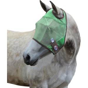Derby Originals Reflective Horse Fly Mask, Spring Green, Cob/Arab