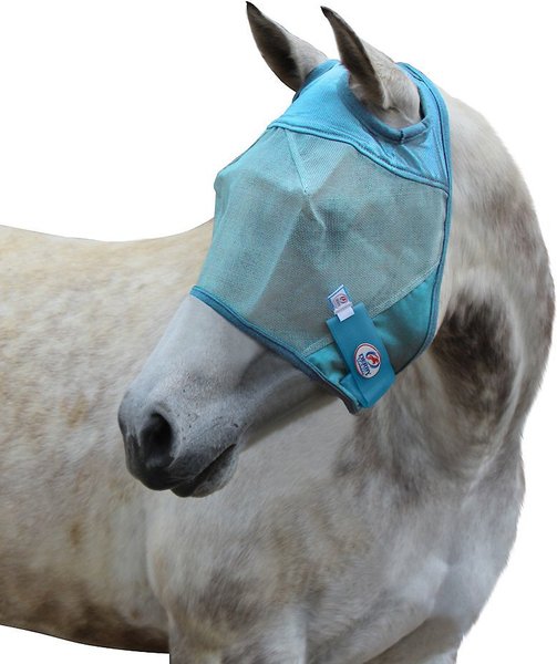Derby Originals Reflective Horse Fly Mask, Summer Blue, Full Horse slide 1 of 1