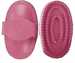 Derby Originals Rubber Horse Grooming Curry, Large, Pink