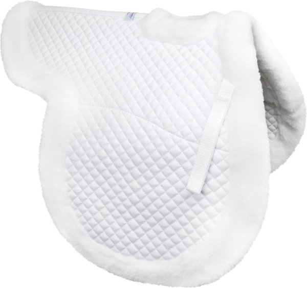 Derby Originals Shaped Wither Relief Dressage English Horse Saddle Pad, White slide 1 of 1