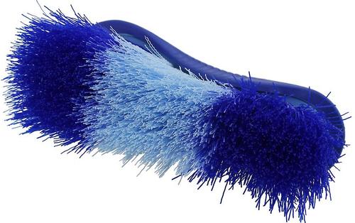 Show full view: Derby Originals Super Grip Stiff Crinkled Bristle Horse Grooming Dandy Brush, Chocolate slide 2 of 3