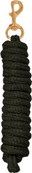Derby Originals Super Soft Deluxe Braided Horse & Livestock Poly Lead Rope, Midnight Black, 7-ft