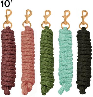 Show full view: Derby Originals Super Soft Deluxe Braided Horse & Livestock Poly Lead Rope, Midnight Black, 10-ft slide 2 of 3