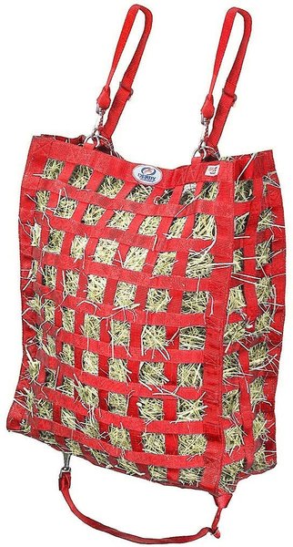 Derby Originals Super-Tough Patented Four-Sided Slow Feed Horse Hay Bag, Red slide 1 of 4