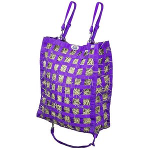Derby Originals Super-Tough Patented Four-Sided Slow Feed Horse Hay Bag, Purple