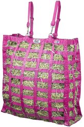 Derby Originals Supreme Patented Four-Sided Slow Feed Horse Hay Bag, Raspberry