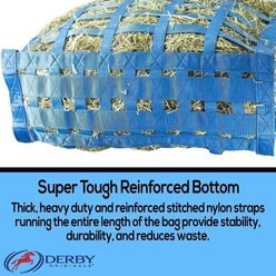Derby Originals Supreme Patented Four-Sided Slow Feed Horse Hay Bag, Raspberry slide 2 of 4