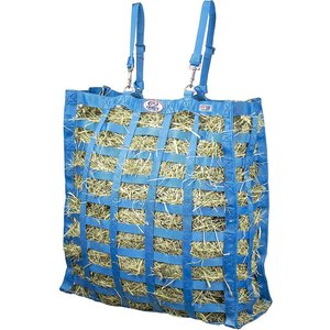 Derby Originals Supreme Patented Four-Sided Slow Feed Horse Hay Bag, Turquoise (Petroleum Blue)