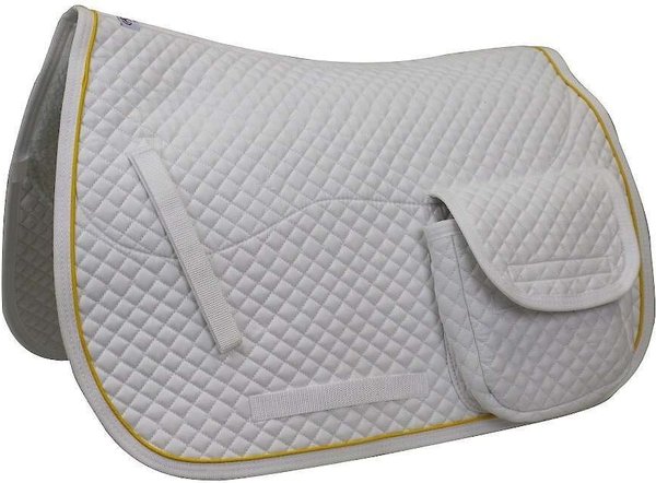 Derby Originals Trail Riding All-Purpose & Dressage English Horse Saddle Pads, White slide 1 of 1