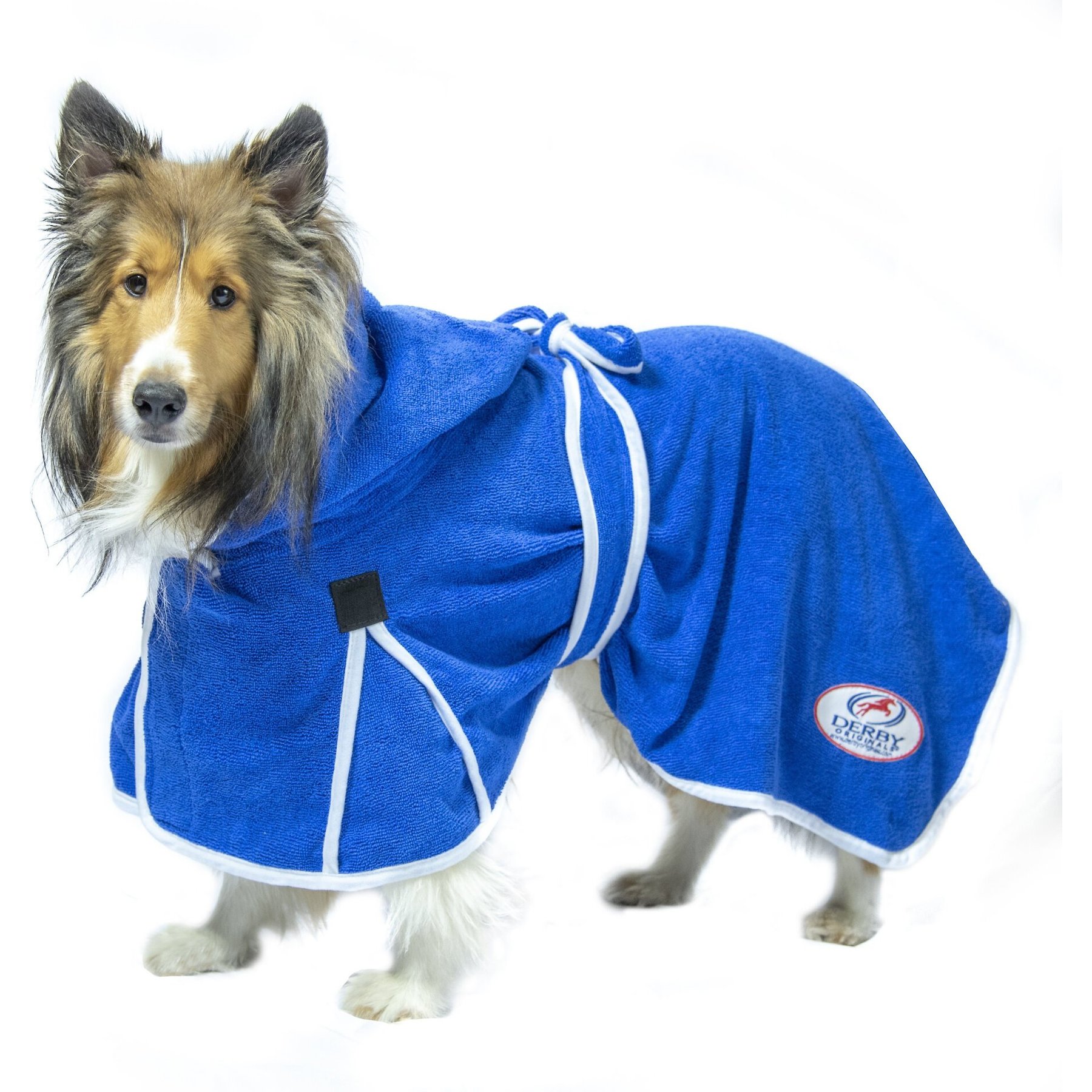 Derby Originals Ultra Flex Dog Bathrobe, Royal Blue, Large