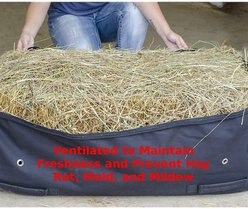 Derby Originals Waterproof Heavy-Duty Rolling Horse Hay Bale Bag, Black slide 2 of 4