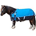 Derby Originals Windstorm 1200D Waterproof Ripstop Heavyweight Mini Horse & Pony Winter Turnout Blanket, Electric Blue with Black Trim, 50-in