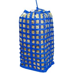Derby Originals X-Large Go-Around Patented Four-Sided Slow Feed Horse Hay Bale Bag, Royal Blue