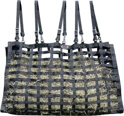 Derby Originals X-Large Supreme Patented Four-Sided Slow Feed Horse Hay Bag, Black