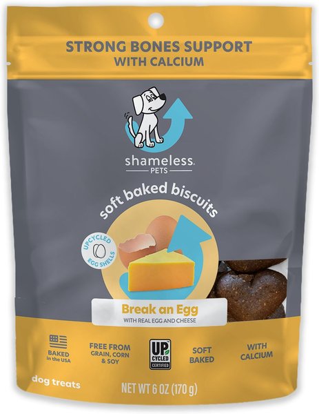 Shameless Pets Soft Baked Break An Egg Flavor Grain-Free Dog Treats, 6-oz bag slide 1 of 8