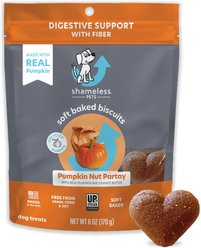 Shameless Pets Soft Baked Pumpkin Nut Partay Flavor Grain-Free Dog Treats, 6-oz bag