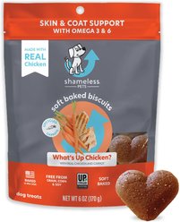 Shameless Pets Soft Baked What’s Up Chicken? Flavor Grain-Free Dog Treat, 6-oz bag