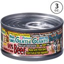 Gentle Giants Non-GMO Puppy Grain-Free Beef Wet Dog Food, 3-oz can, case of 24