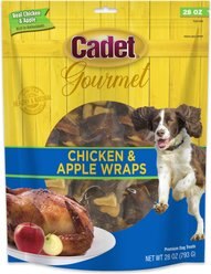 Cadet Gourmet Chicken & Apple Wrapped Dog Treats, 28-oz bag
