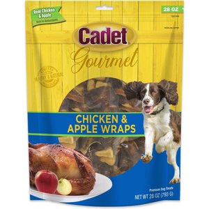 Cadet Gourmet Chicken & Apple Wraps Dog Treats, 28-oz bag