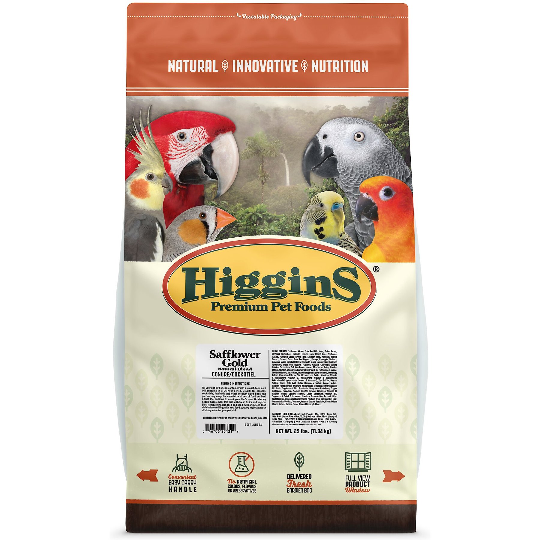 Higgins safflower hot sale gold cockatiel