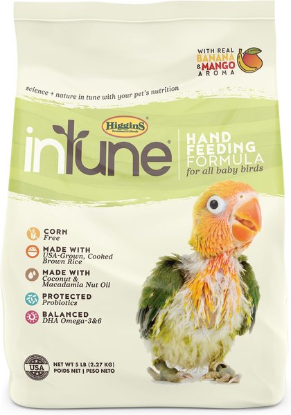 Higgins inTune Hand Feeding for All Baby Birds Food, 5-lb bag slide 1 of 4