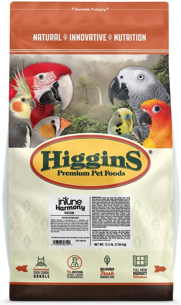 Higgins inTune Harmony Macaw Bird Food, 17.5-lb bag slide 1 of 7