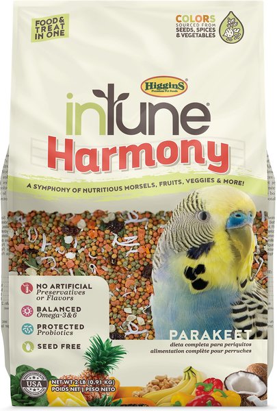 Higgins inTune Harmony Parakeet Bird Food, 2-lb bag slide 1 of 8