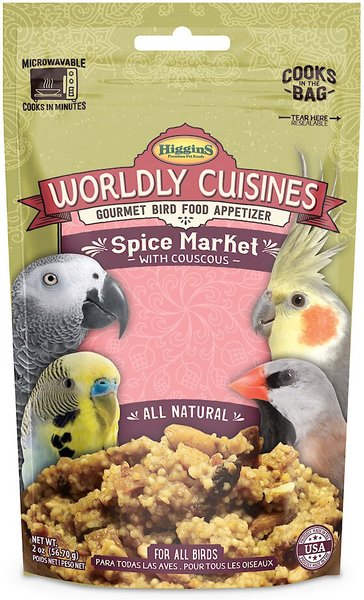 Higgins Worldly Cuisines Spice Market Bird Treats, 2-oz bag slide 1 of 4