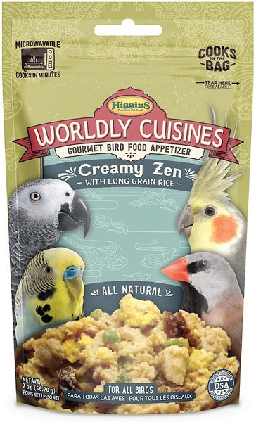 Higgins Worldly Cuisines Creamy Zen Bird Treats, 2-oz bag slide 1 of 4