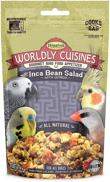 Higgins Worldly Cuisines Inca Bean Salad Bird Treats, 2-oz bag slide 1 of 4