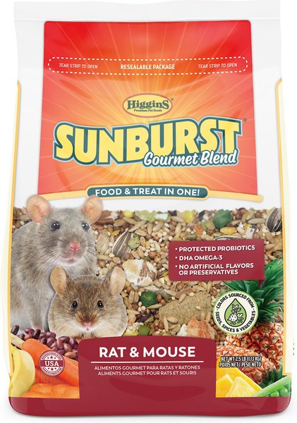 Higgins Sunburst Gourmet Blend Rat & Mouse Food, 2.5-lb bag slide 1 of 7