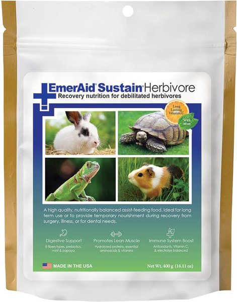Lafeber EmerAid Sustain Herbivore Recovery Small Animal Food, 400-gram bag slide 1 of 9