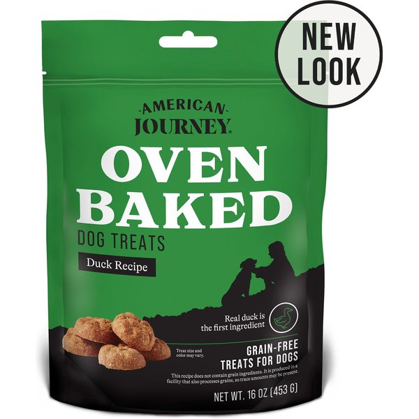AMERICAN JOURNEY Duck Recipe GrainFree Oven Baked Crunchy Biscuit Dog