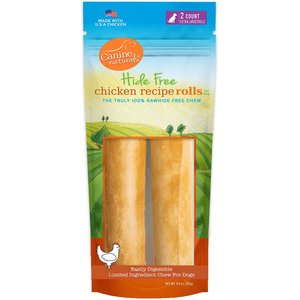 Canine Naturals Hide Free Chicken Recipe X-Large Roll Dog Chew Treat, 2 count