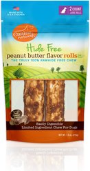 Canine Naturals Hide Free Peanut Butter Flavor Roll Dog Chew Treat, 2 count