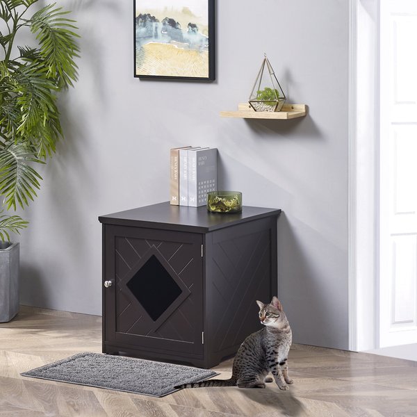 Discontinued - Unipaws Decorative Diamond-design Cat Litter Box 