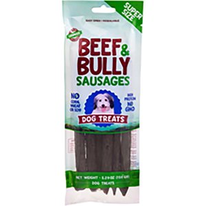 Lennox Beef & Bully Sausages Supersize Dog Treats, 5.29-oz bag