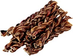 Lennox Braided Pork Pizzle Dog Treats, 8-oz bag, 6-in