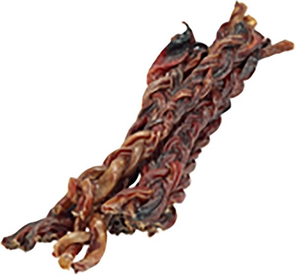 Lennox Braided Pork Pizzle Dog Treats, 8-oz bag