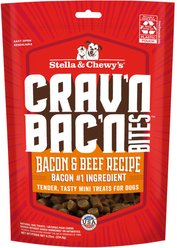 Stella & Chewy's Crav'n Bac'n Bites Bacon & Beef Recipe Dog Treats, 8.25-oz bag