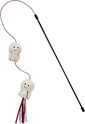 Frisco Zoomies & Chill Popcorn Teaser Wand Cat Toy with Catnip slide 1 of 5