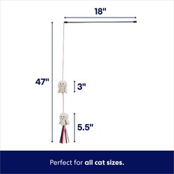 Frisco Zoomies & Chill Popcorn Teaser Wand Cat Toy with Catnip slide 2 of 5