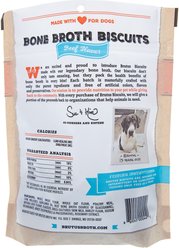 Brutus Broth Bone Broth Biscuits Beef Flavor Dog Treats, 8-oz, 2 count slide 2 of 4
