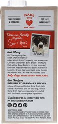 Brutus Broth Bone Broth Beef Flavor Hip & Joint Human-Grade Dog Food Topper, 32-oz, 2 count slide 2 of 6