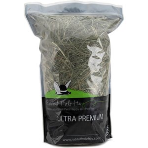 Rabbit Hole Hay Ultra Premium, Hand Packed Mountain Grass Small Pet Food, 1.5-lb bag