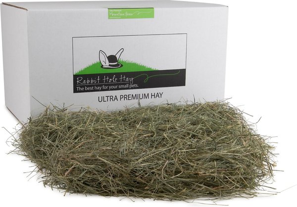 Rabbit Hole Hay Ultra Premium, Hand Packed Mountain Grass Small Pet Food, 20-lb bag slide 1 of 2