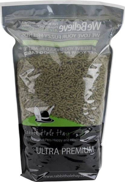 Rabbit Hole Hay Ultra Premium, All Natural Alfalfa Pellets Rabbit Food, 10-lb bag slide 1 of 2