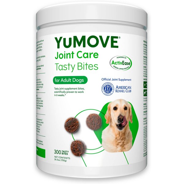 Vetnique Labs YuMOVE Mobility Hip & Joint Care Hickory Flavor Tasty Bites Supplement for Dogs