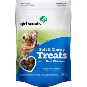 Girl Scout Pet Treats Real Chicken Soft & Chewy Dog Treats, 12-oz pouch